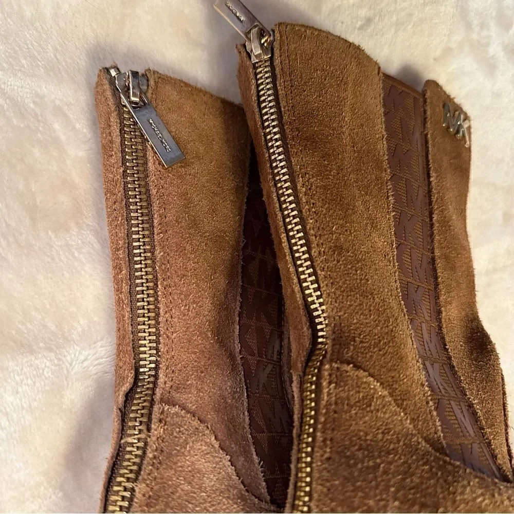 ☘️ Michael Kors boots for girls in brown leather. Really cute on. Girls sz 10. - Picture 5 of 6